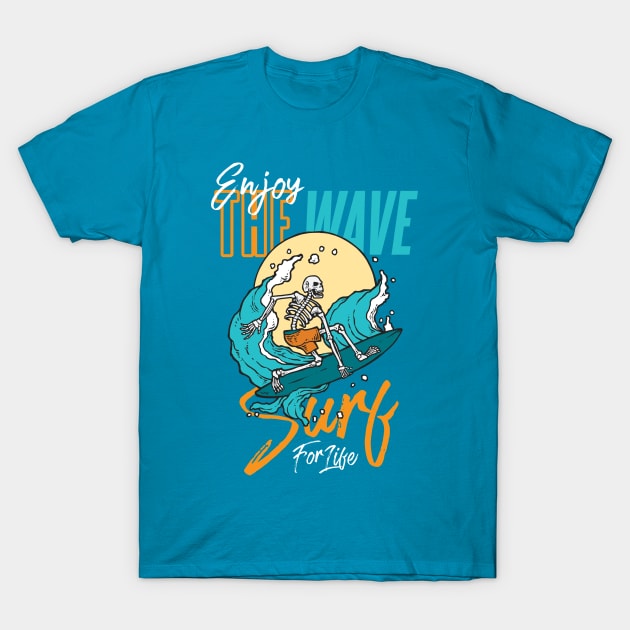 Surf for Life T-Shirt by machmigo